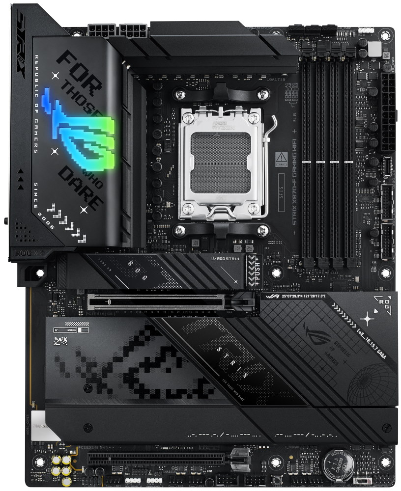 ASUS ROG STRIX X870-F GAMING WIFI / X870 / AM5 / 4x DDR5 / HDMI / M.2 / USB4 / WIFI / ATX